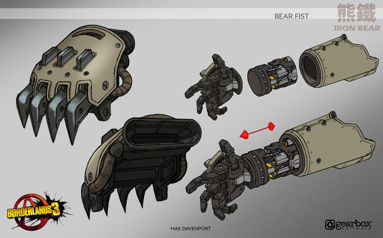 Iron Bear Fists Art from Borderlands 3