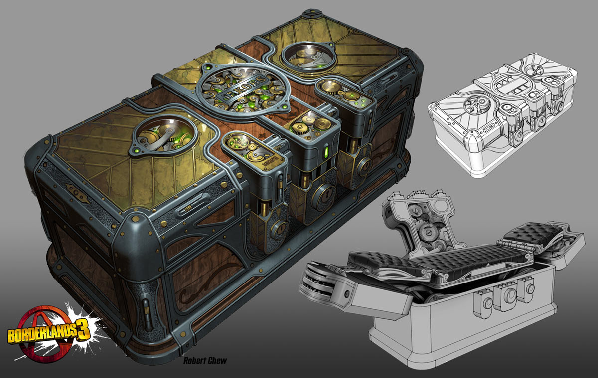 Jakobs Loot Chest Art from Borderlands 3