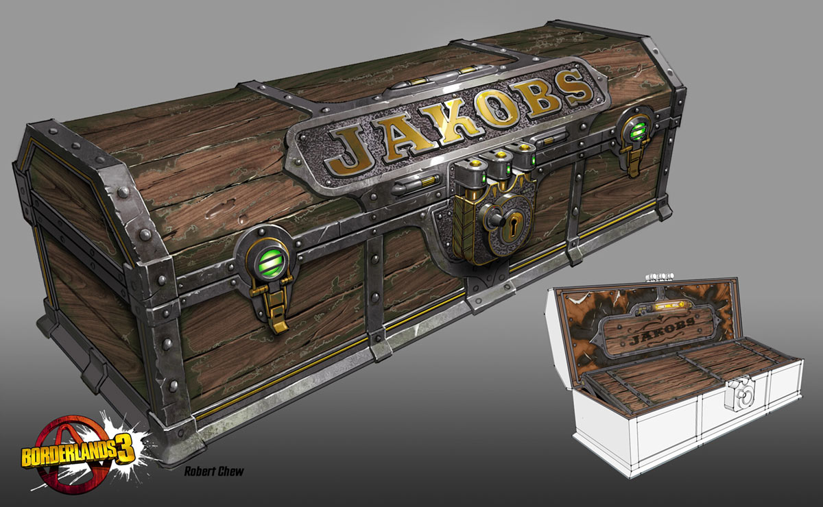 Jakobs Loot Crate Art from Borderlands 3