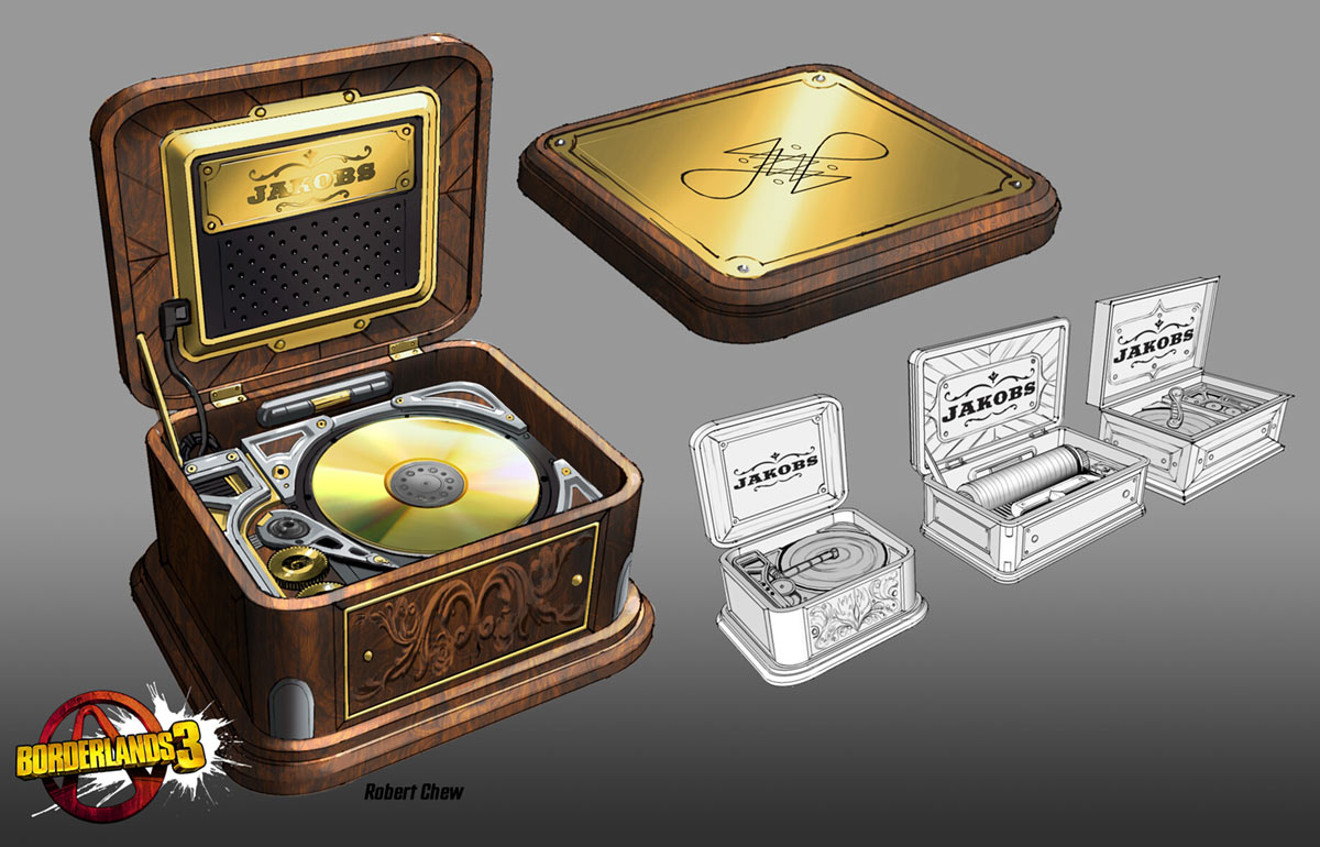 Jakobs Turntable Art from Borderlands 3