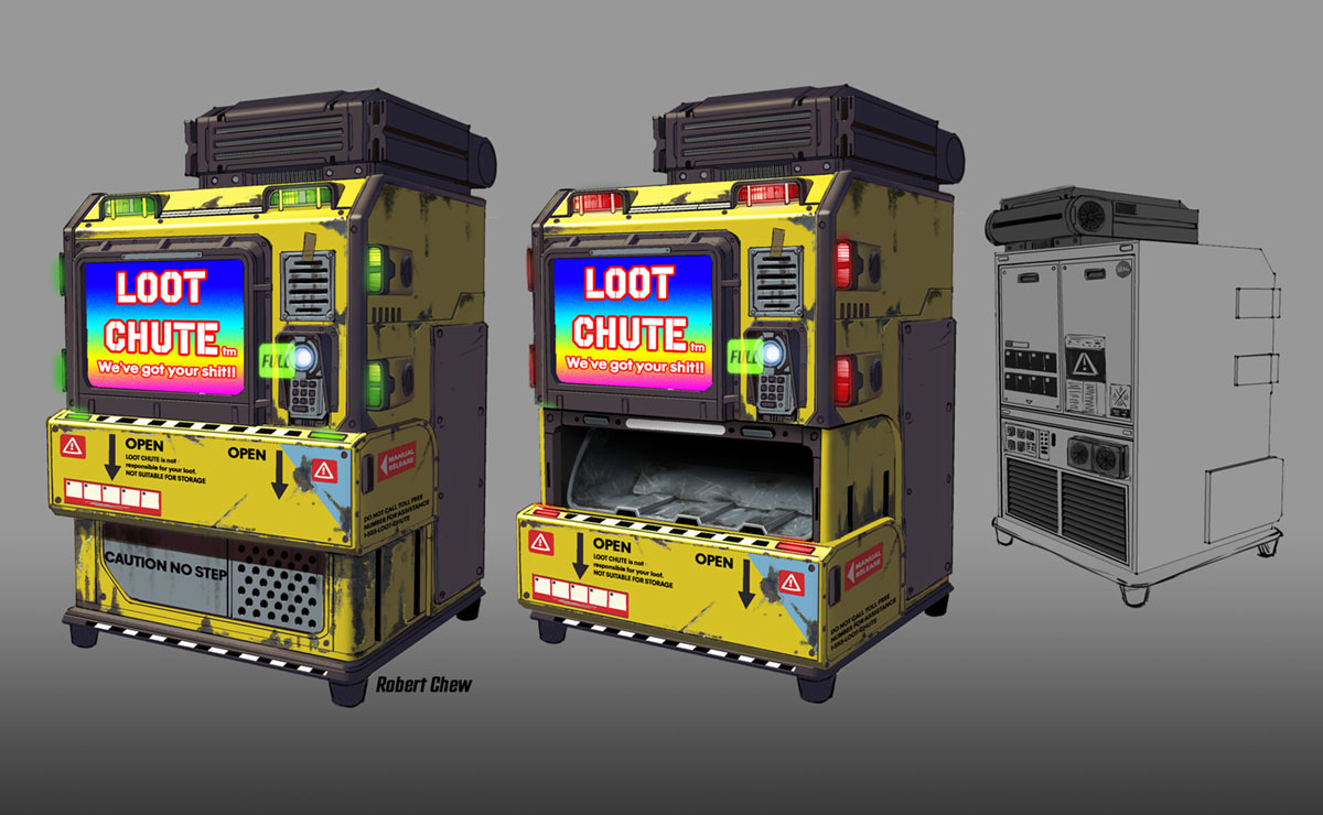 Loot Chute Art from Borderlands 3