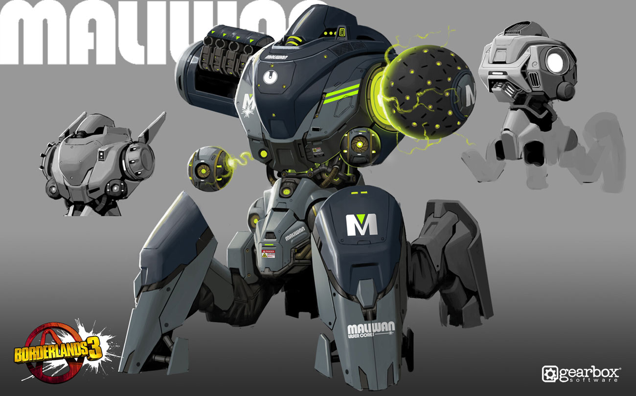 Maliwan Behemoth Art from Borderlands 3