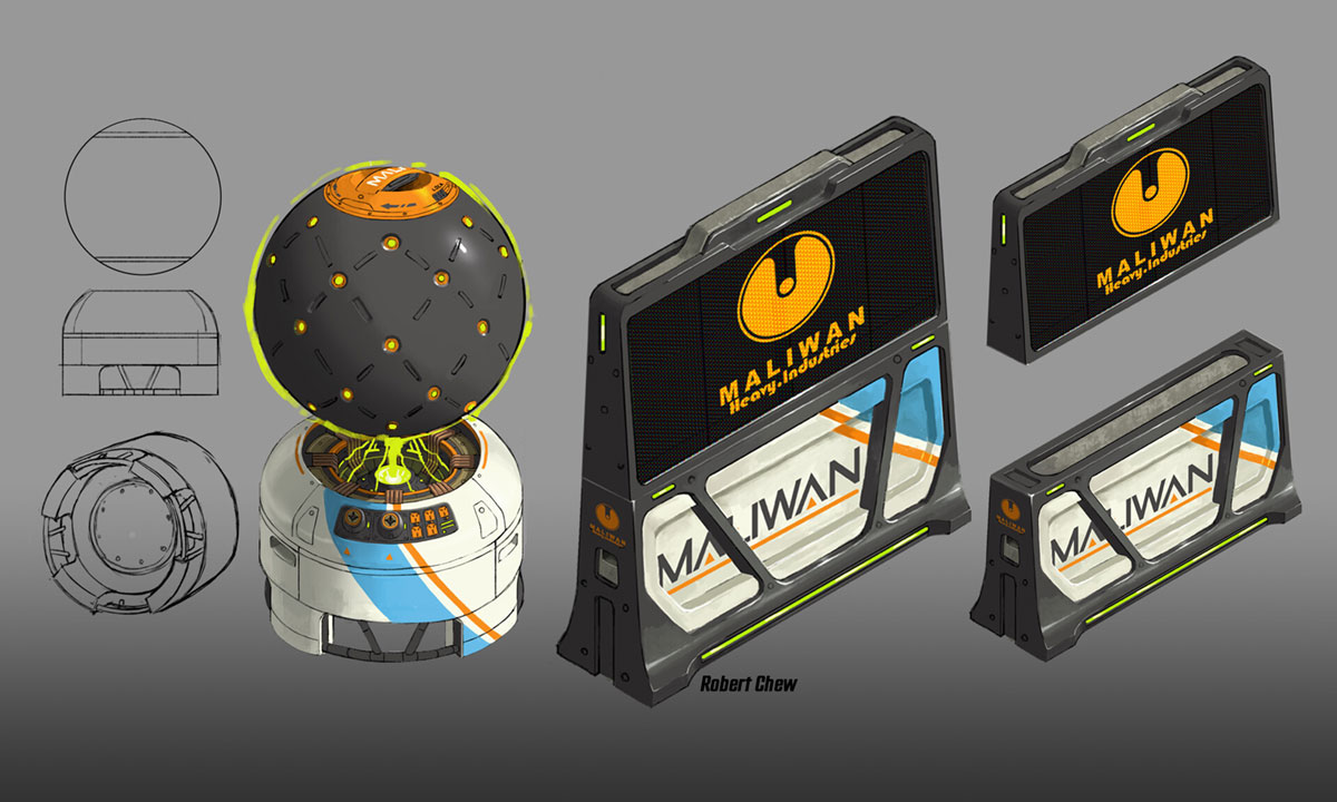 Maliwan Field Generator Art from Borderlands 3