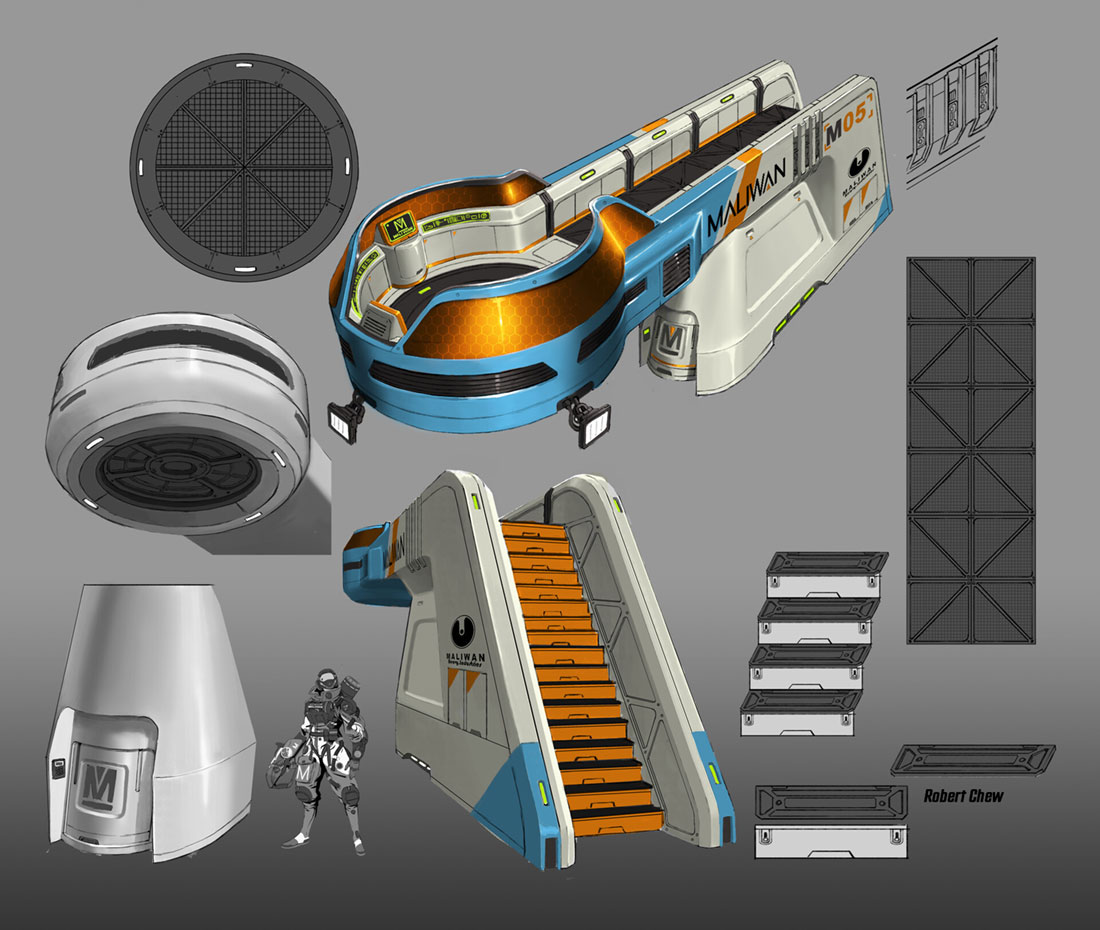 Maliwan Watch Tower Art from Borderlands 3