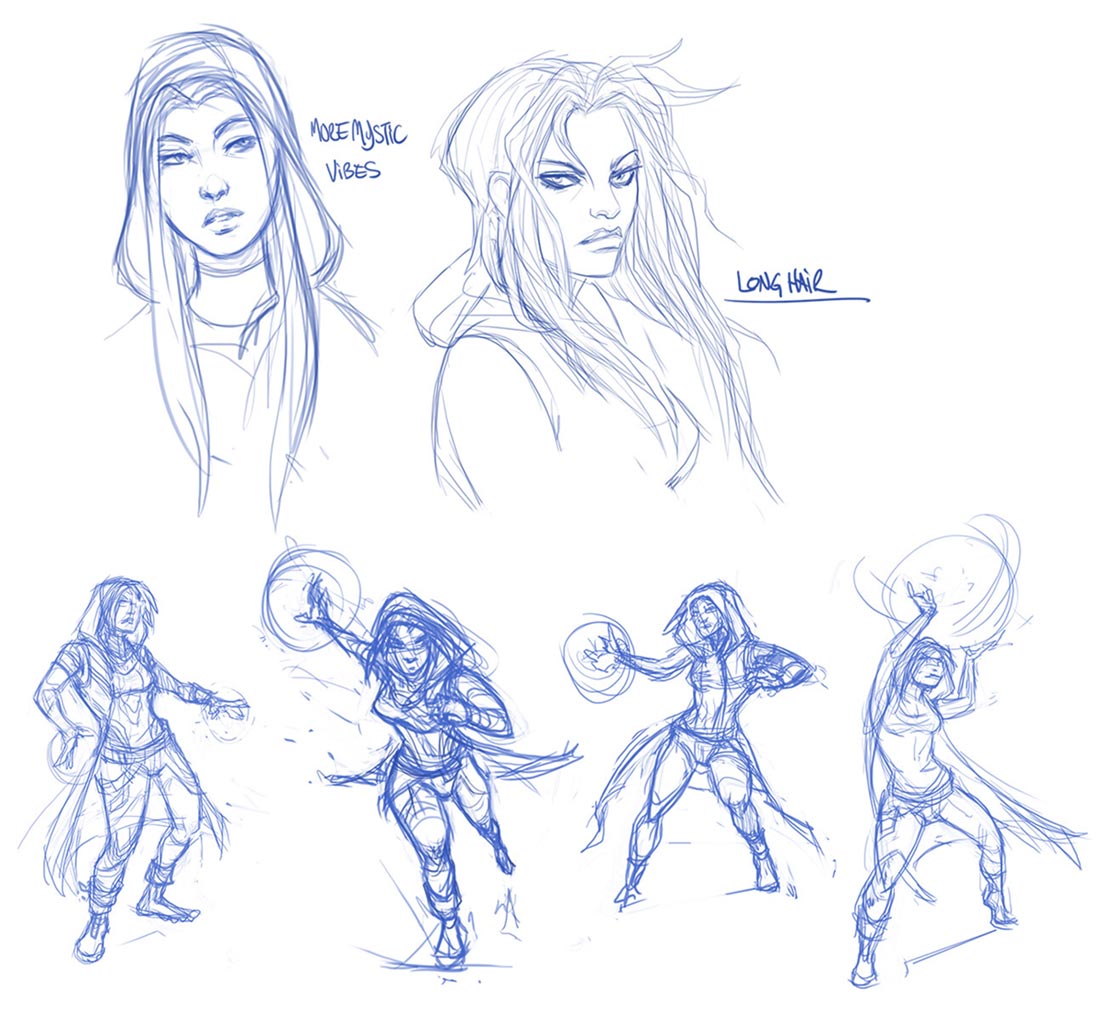 Maya Sketches from Borderlands 3