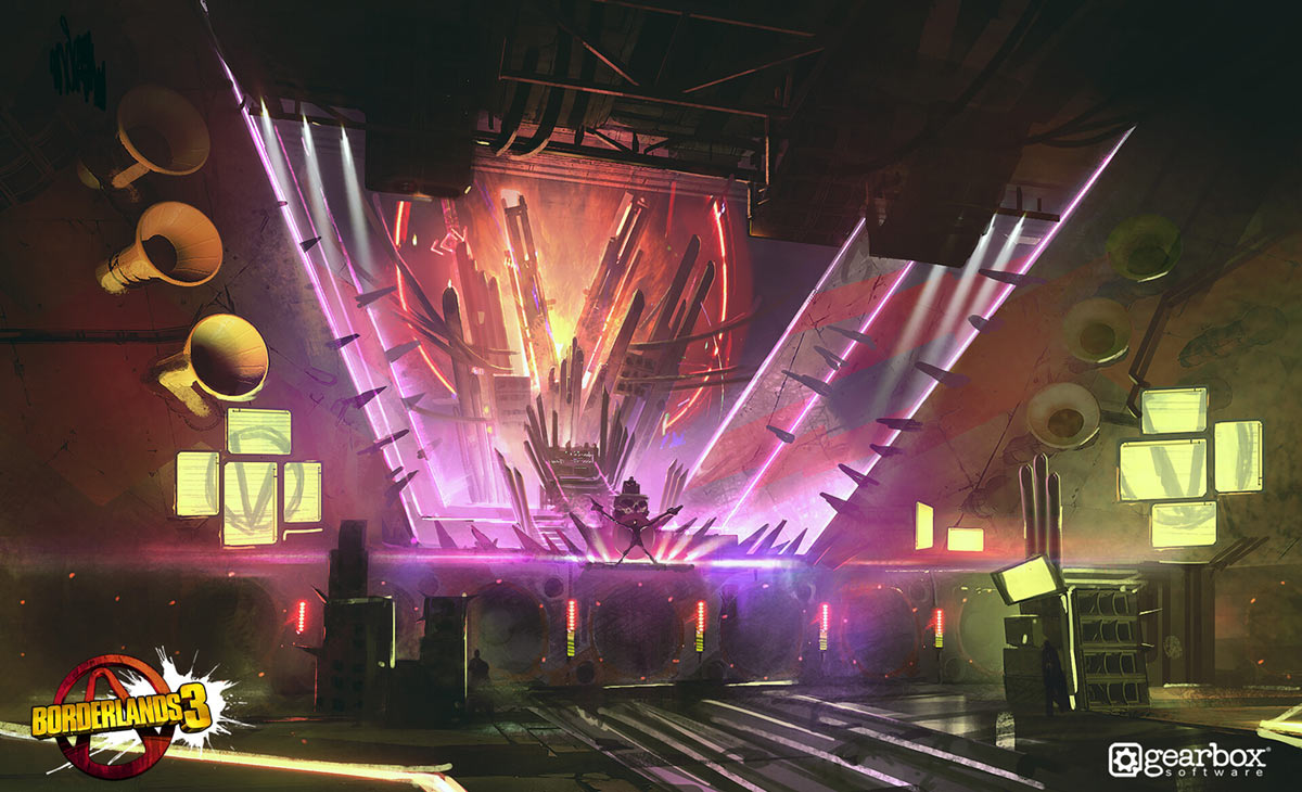 Pandora Stage Concept Art from Borderlands 3