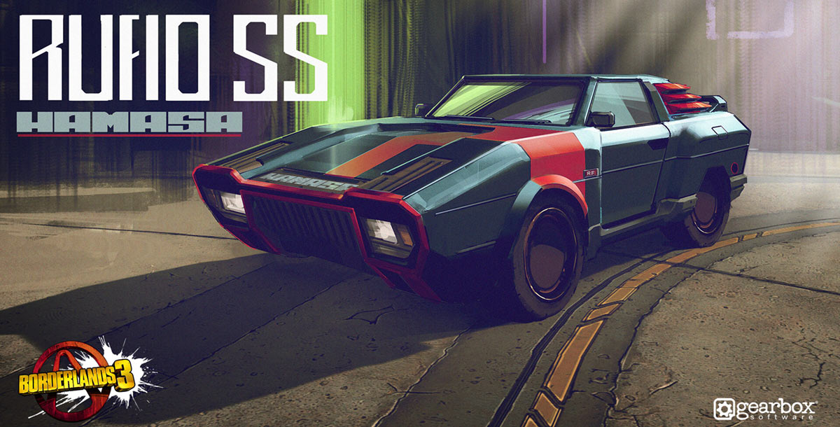 Promethea Muscle Car Art from Borderlands 3