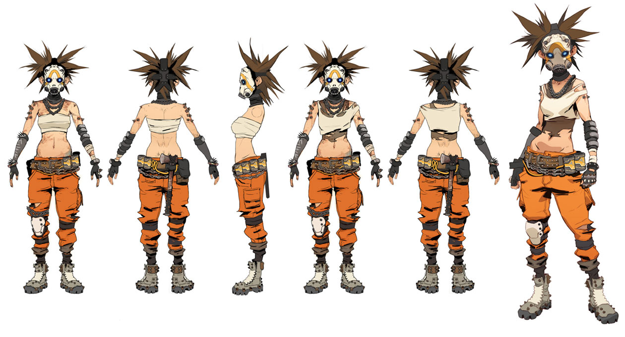 Psycho Fanatic Female Art from Borderlands 3