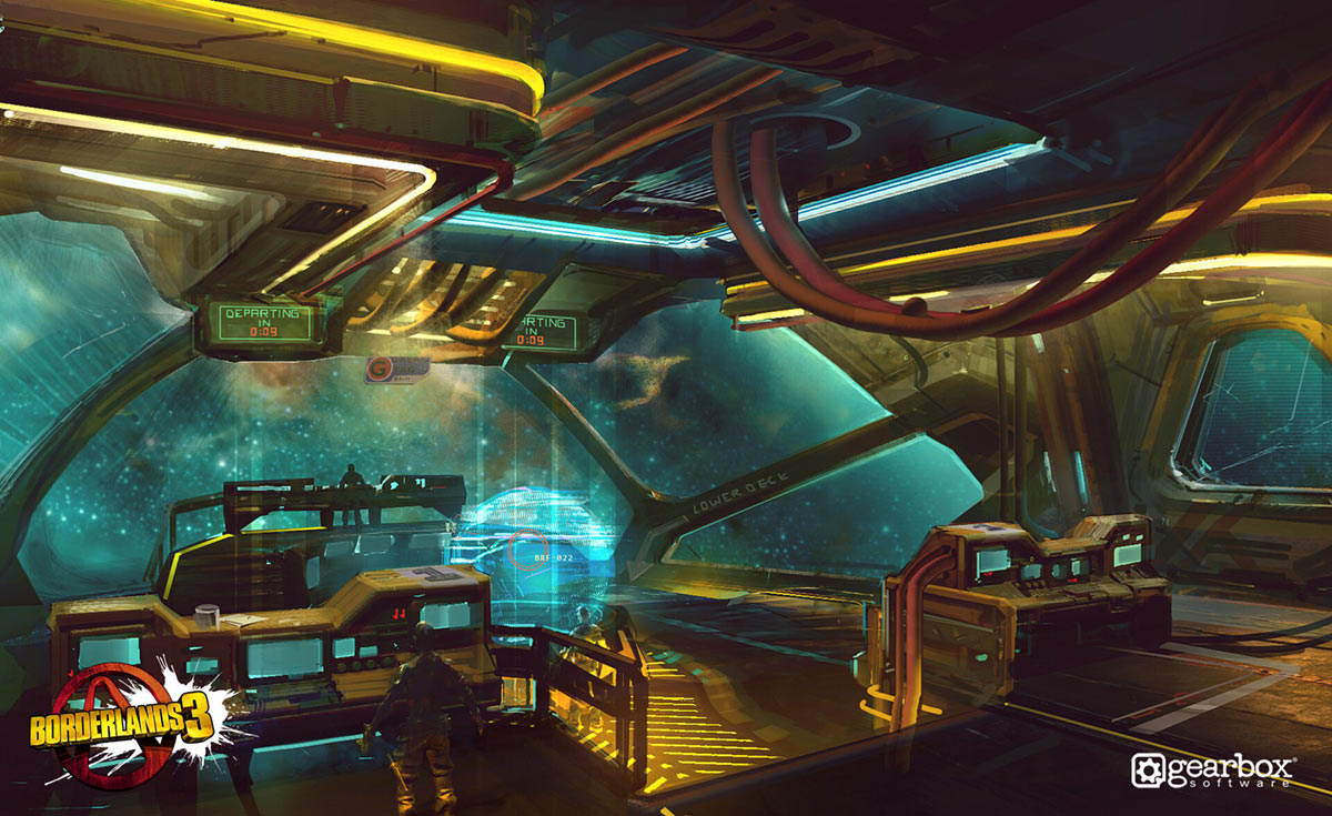 Sanctuary III Bridge Art from Borderlands 3