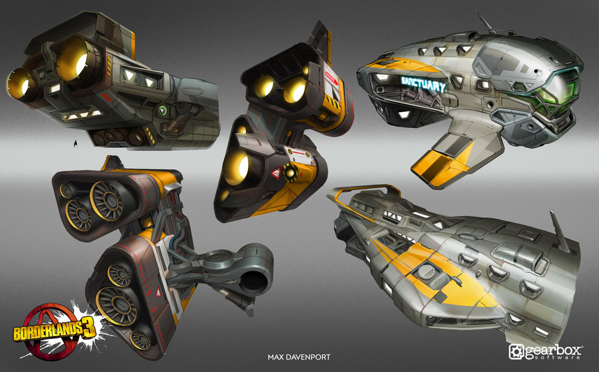 Sanctuary III Concepts from Borderlands 3