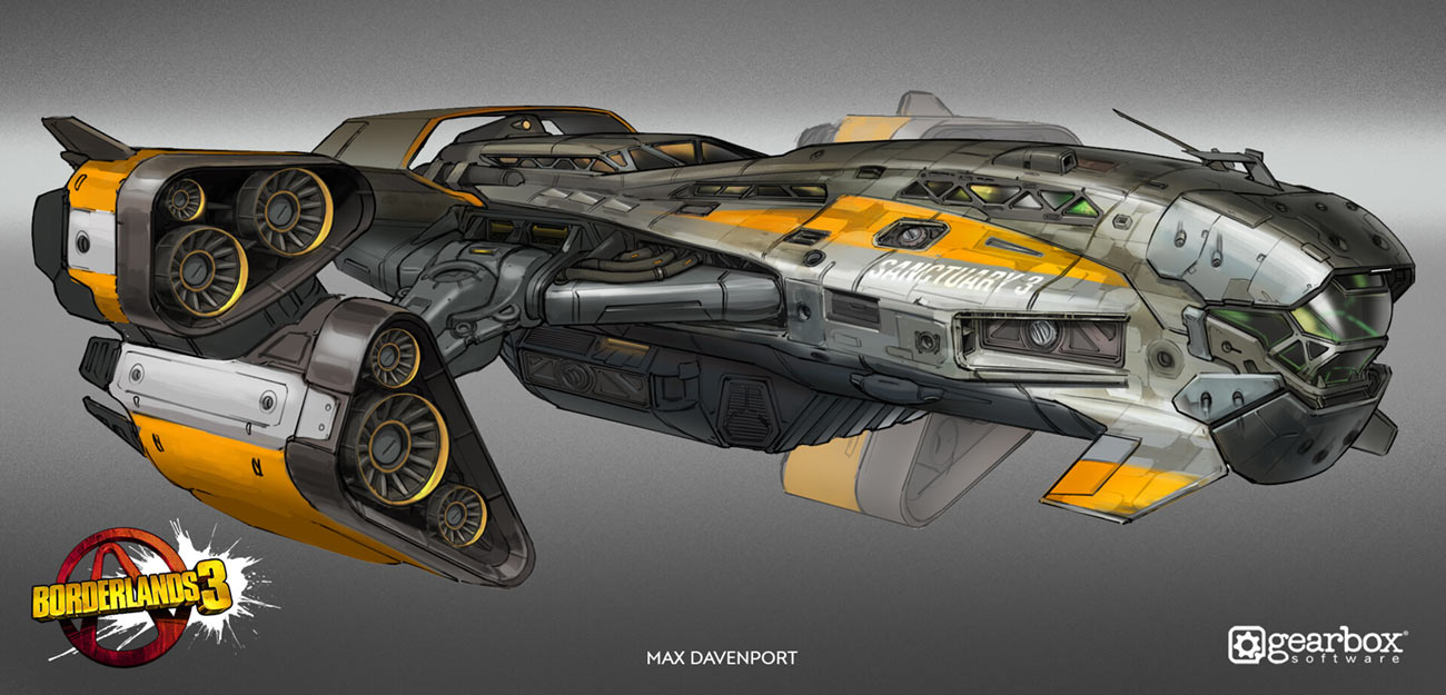 Sanctuary III Art from Borderlands 3