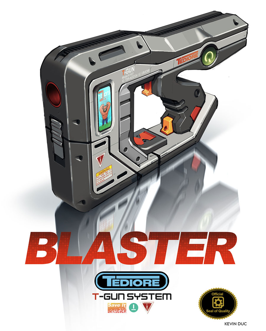 Tediore Blaster Art from Borderlands 3