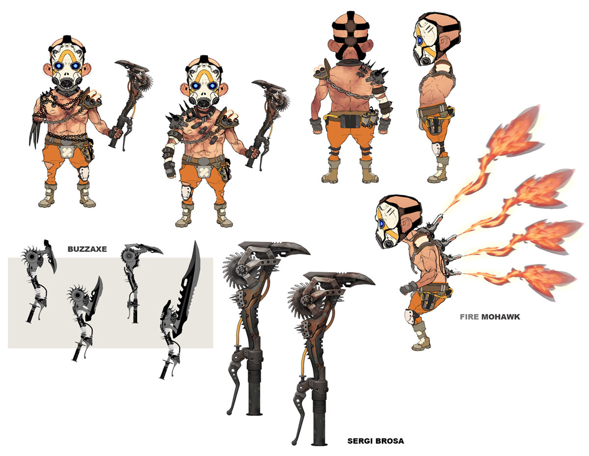 Tinks Psycho Class Art from Borderlands 3