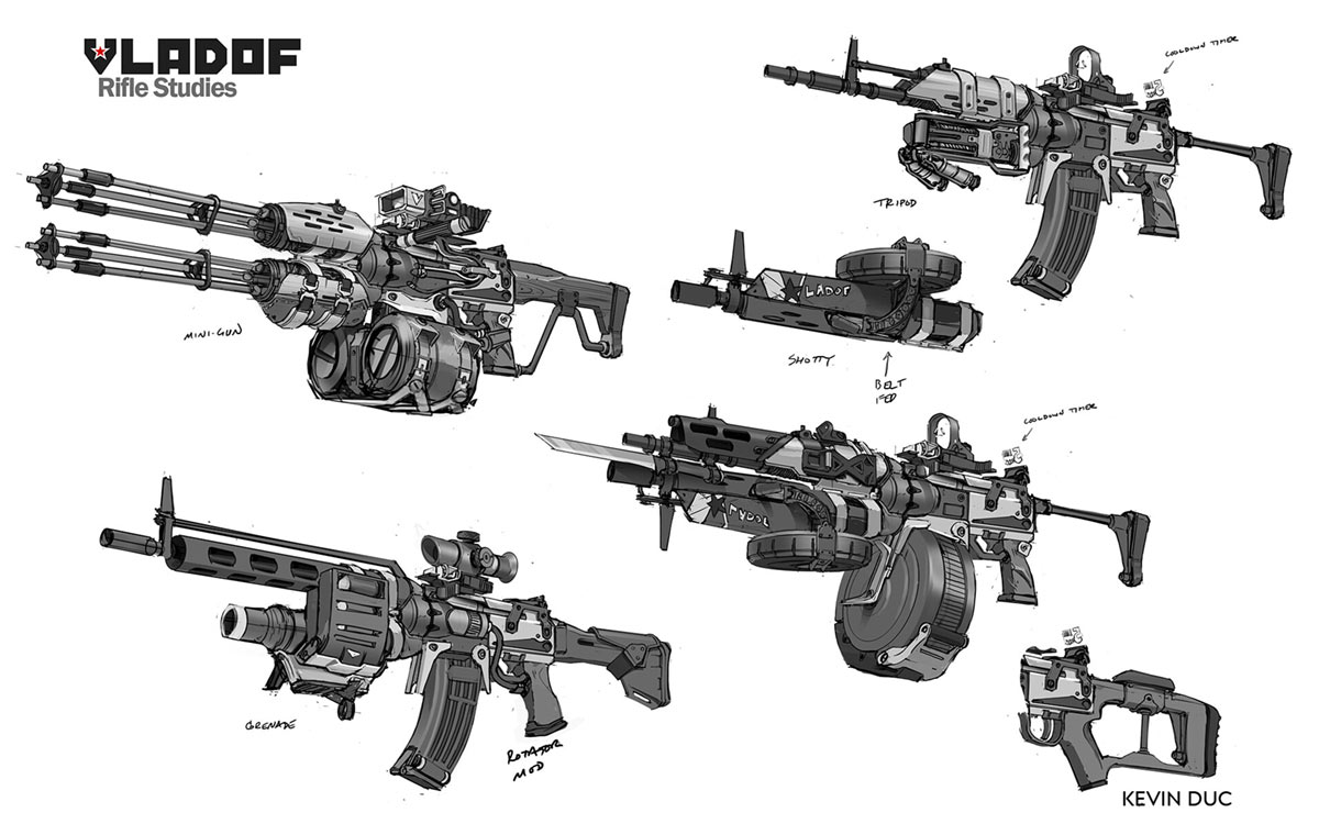 Vladof Rifle Art from Borderlands 3
