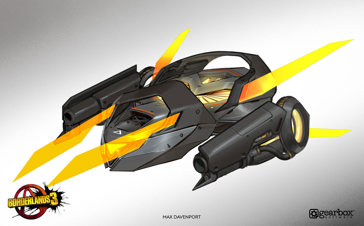 Zane SNTNL Drone Art from Borderlands 3