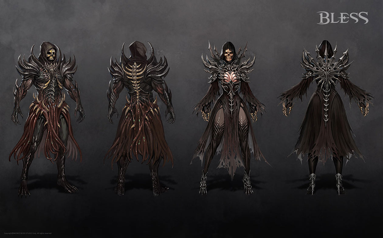 Assassin Legendary Executioner Costume Art from Bless Online