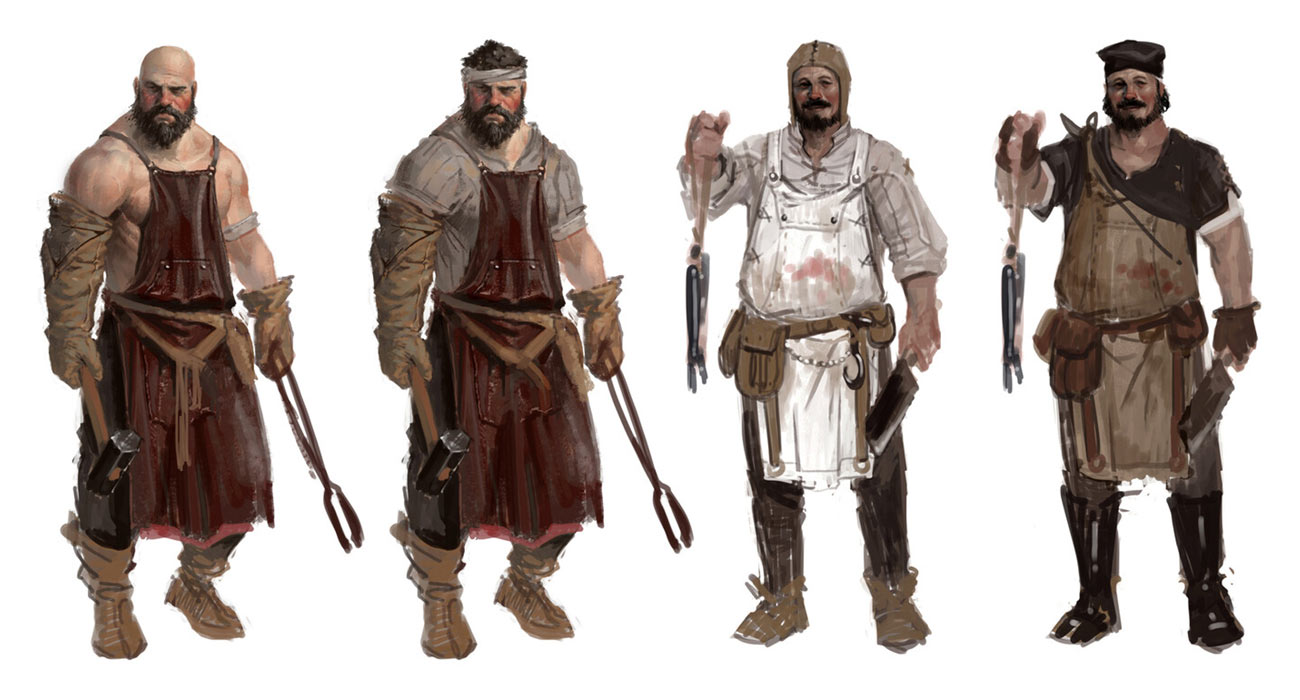 Blacksmith Merchant Art from Bless Online