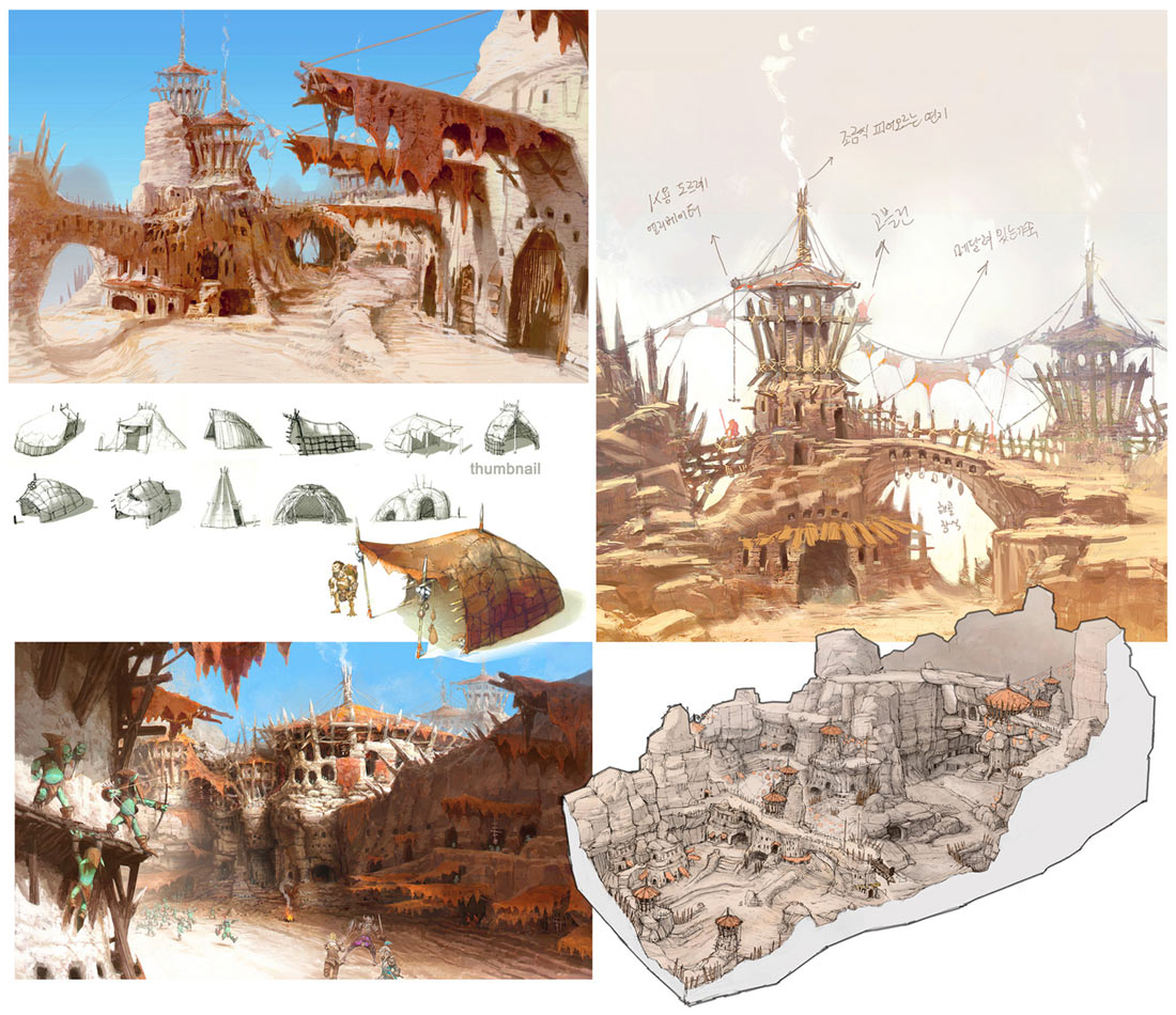 Canyon Concept Art from Bless Online