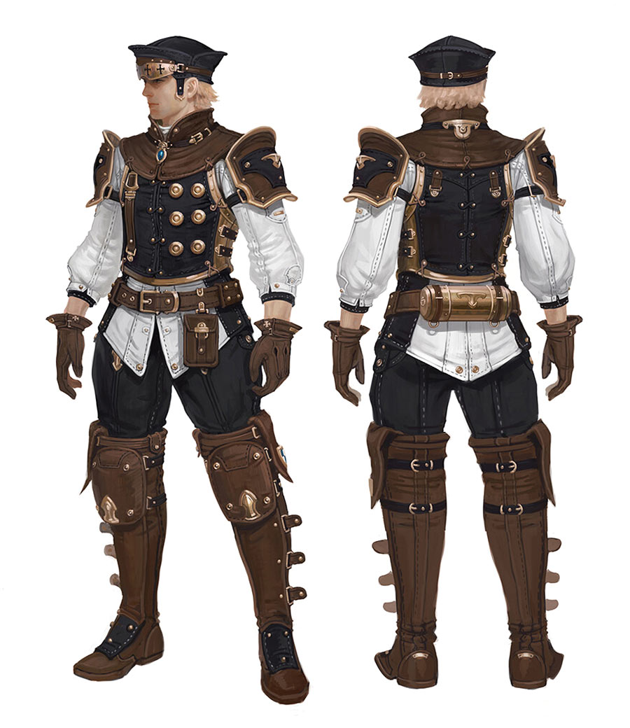 Clothing Design Concept Artwork from Bless Online