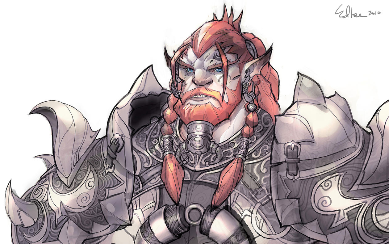 Elf Early Concept Art from Bless Online