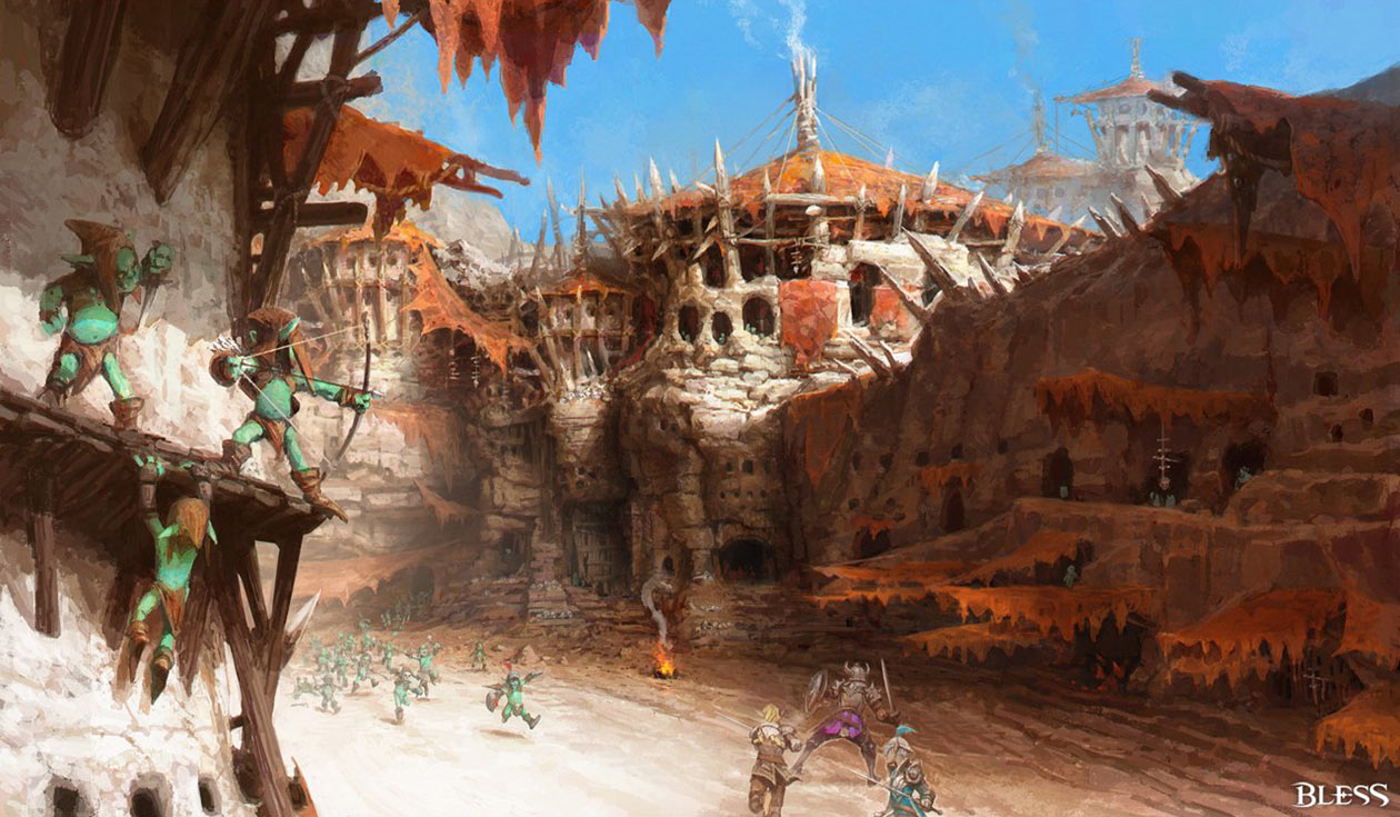 Goblin Town Art from Bless Online