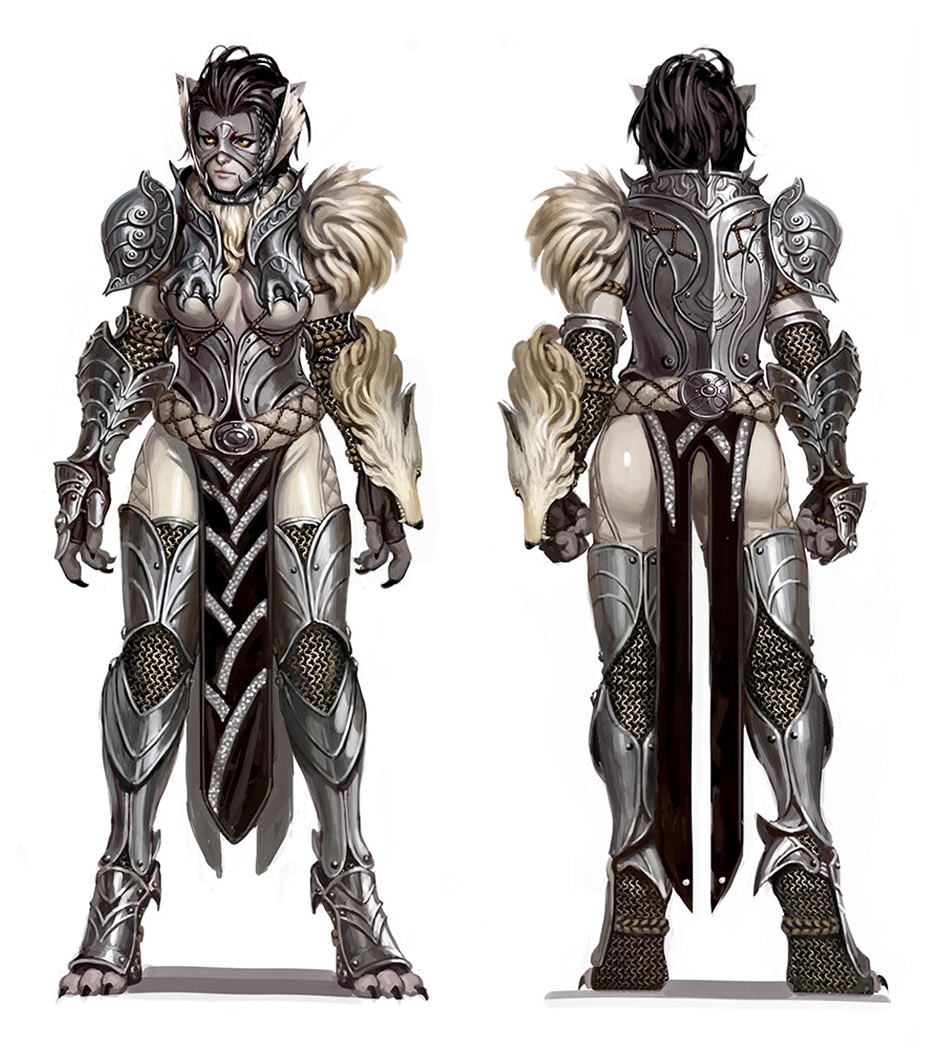 Female Lupus Art from Bless Online