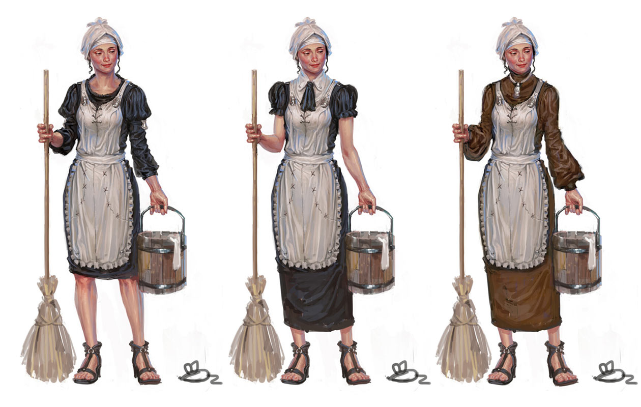 Maid Art from Bless Online