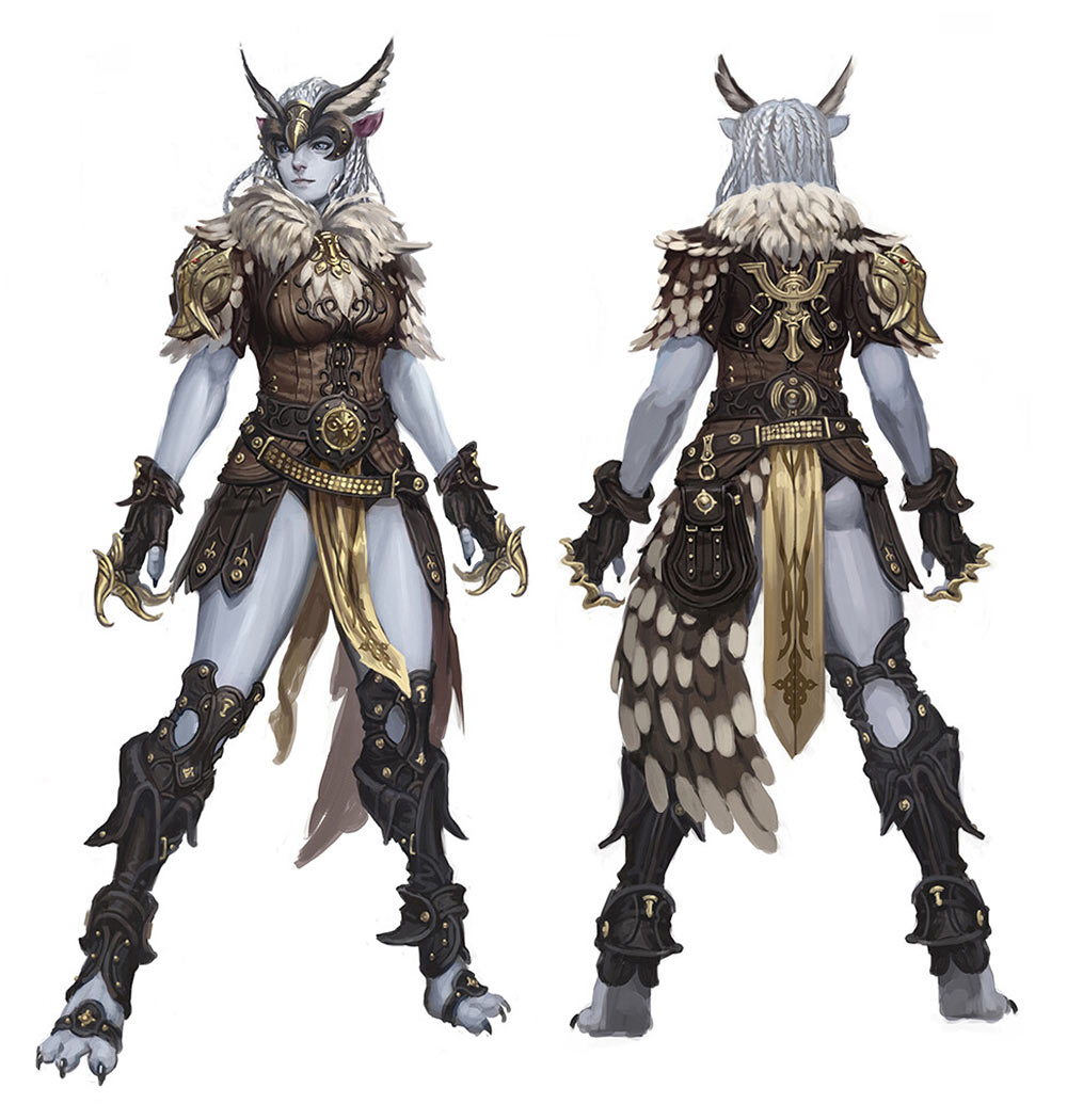 Female Pantera Concept Artwork from Bless Online