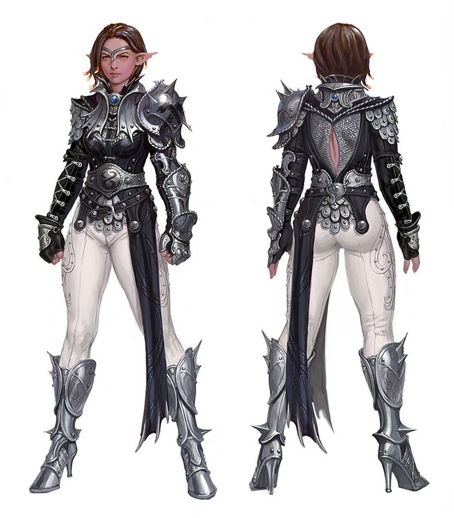 Female Siren Armor Art from Bless Online
