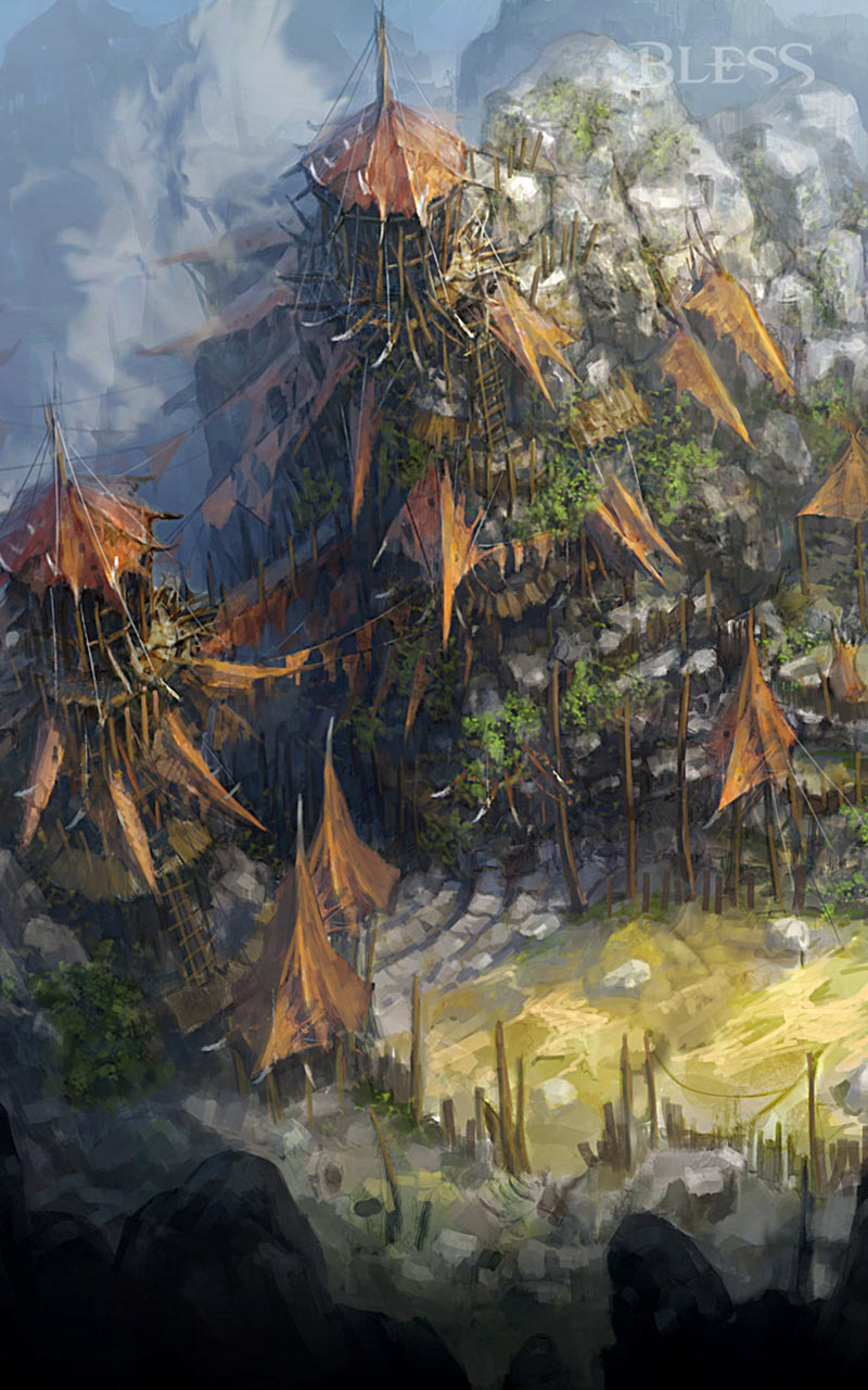 Turtle Lake Goblin Camp Art from Bless Online