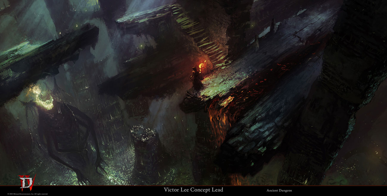 Ancient Dungeon Art from Diablo IV