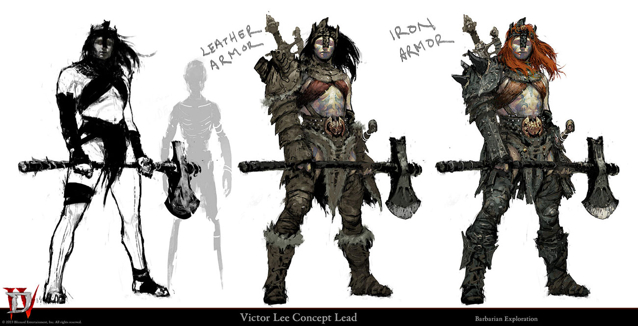 Barbarian Exploration Art from Diablo IV