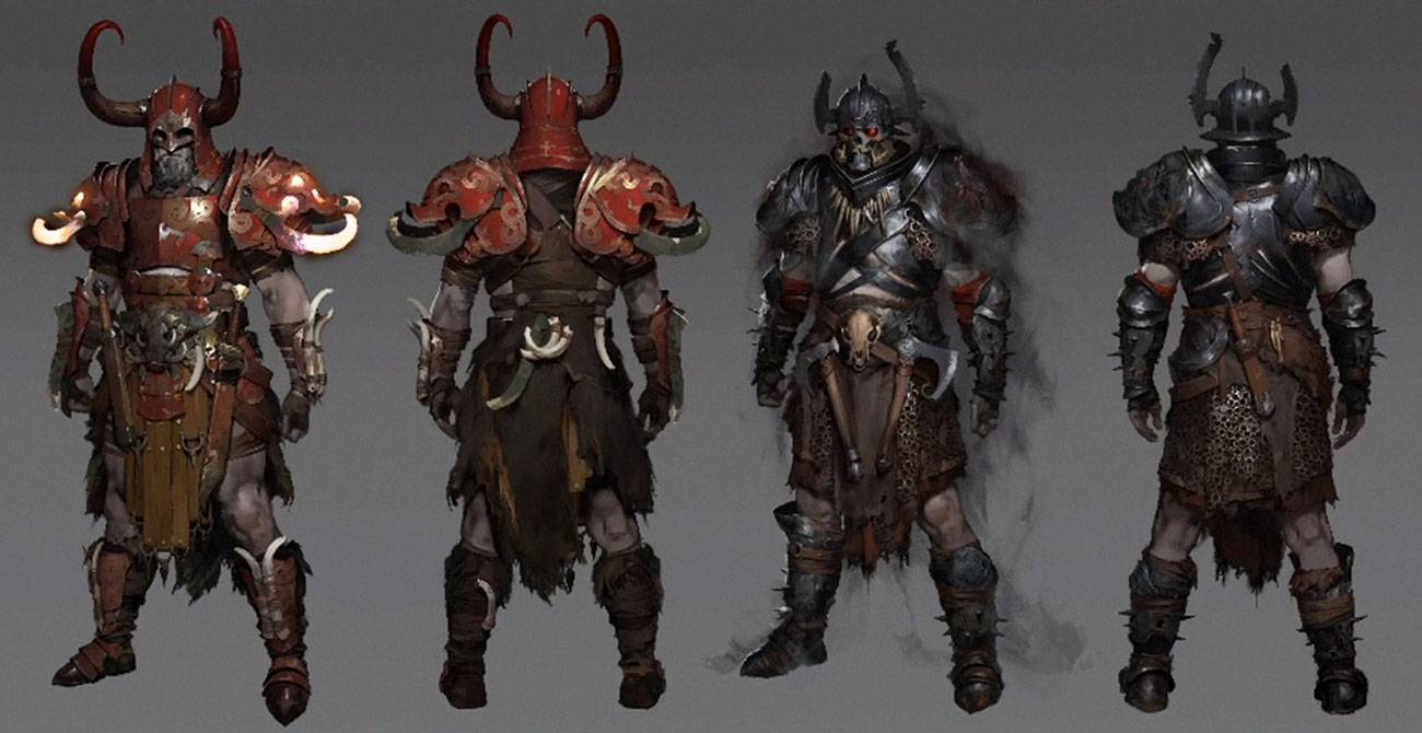 Barbarian Legendary Armor Artwork from Diablo IV