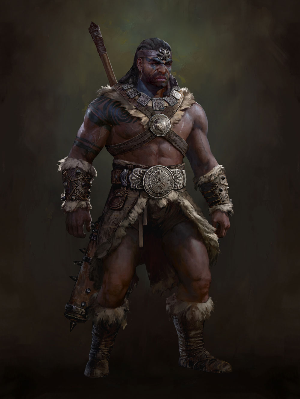 Barbarian Art from Diablo IV