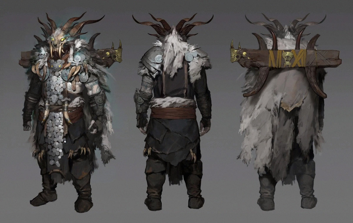 Druid Legendary Armor Artwork from Diablo IV