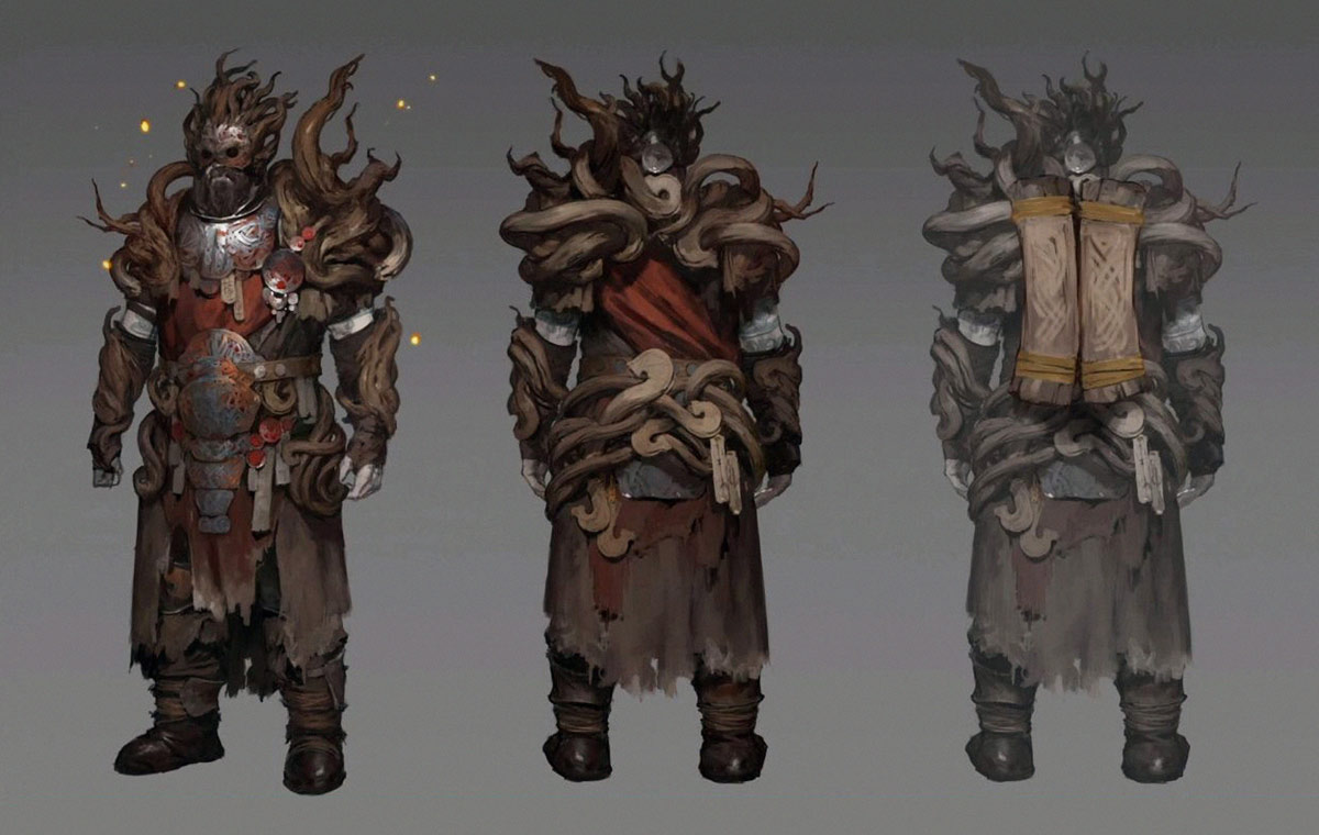 Druid Legendary Armor Art from Diablo IV
