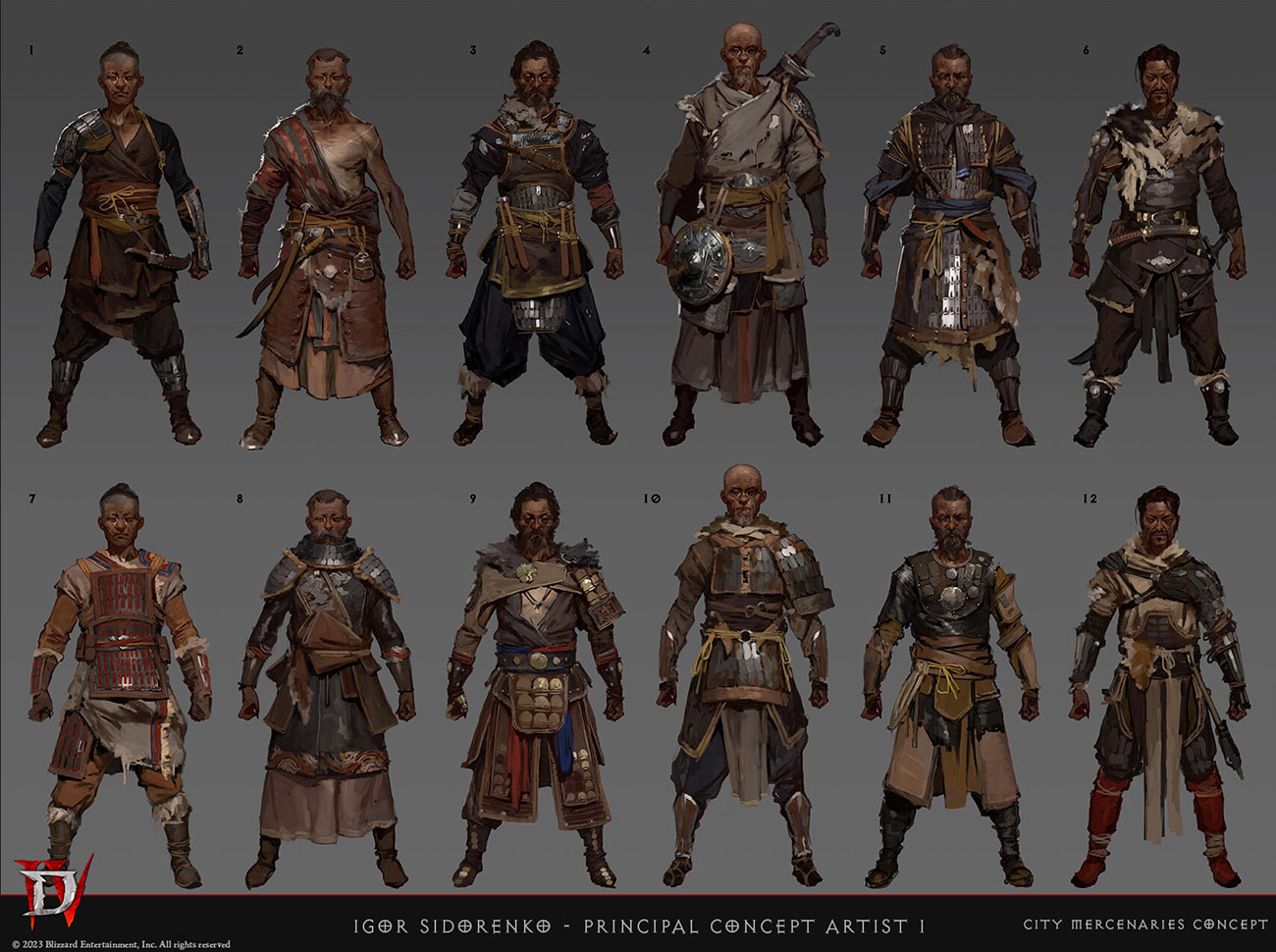 Dry Steppes Mercenaries Concepts from Diablo IV