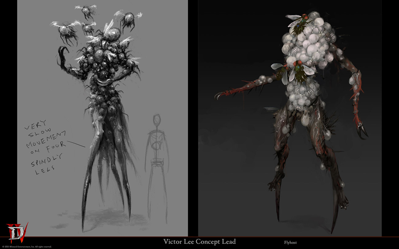 Flyhost Concept Art from Diablo IV