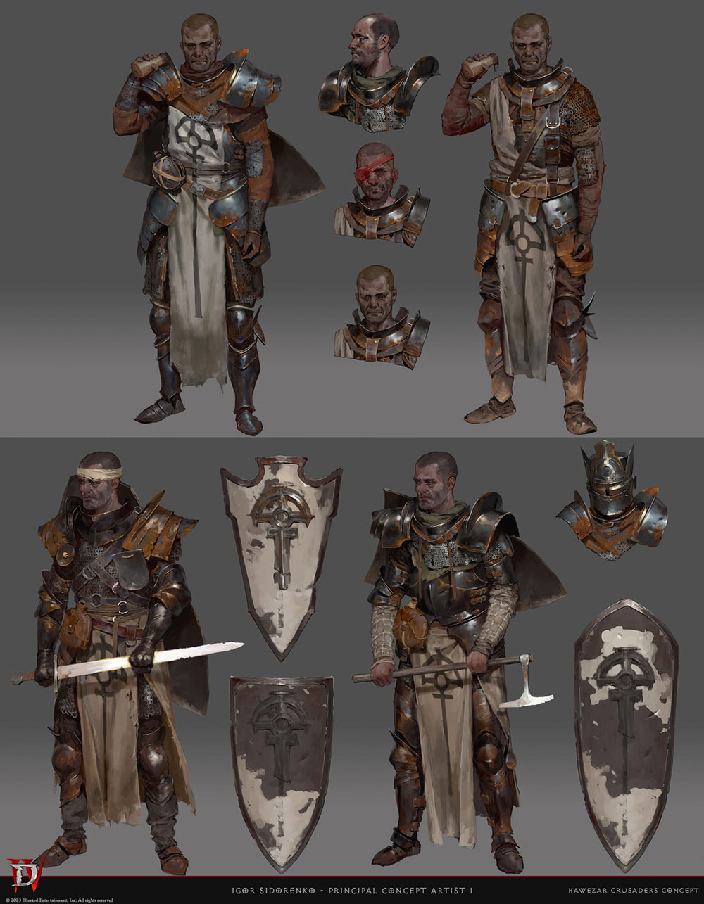 Hawezar Crusader Concept Artwork from Diablo IV