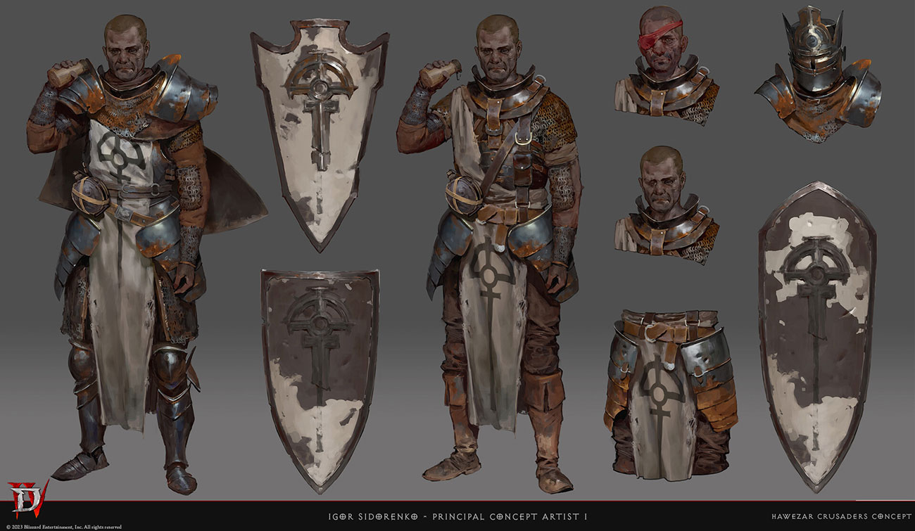 Hawezar Crusader Concept Art from Diablo IV