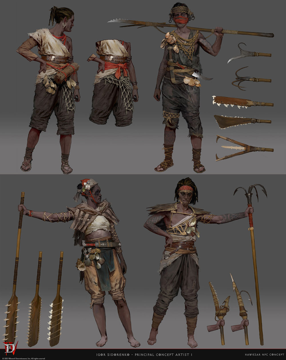 Hawezar Sailors Concept Art from Diablo IV