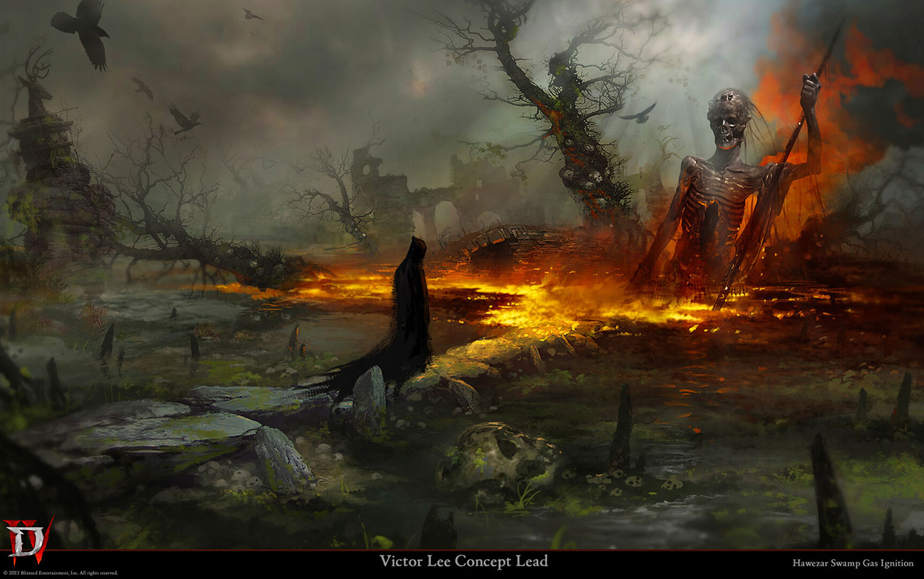 Hawezar Swamp Gas Ignition Art from Diablo IV