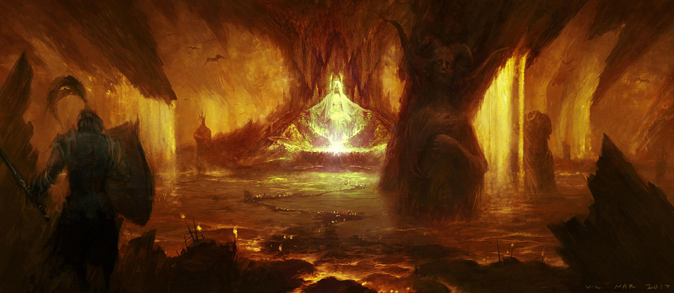 Hell Concept Art from Diablo IV