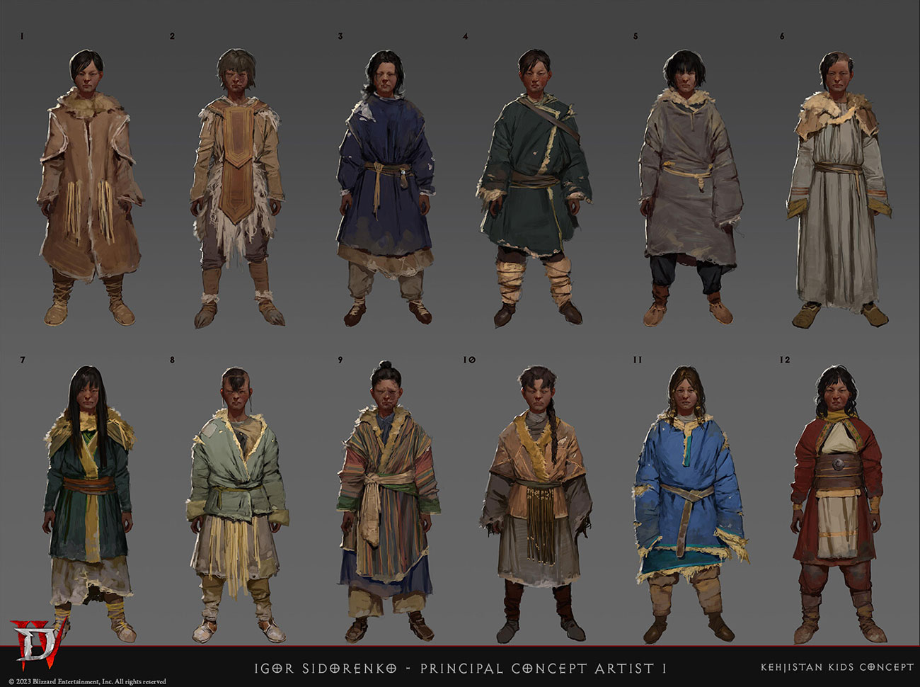 Kehjistan Kids Concept Art from Diablo IV