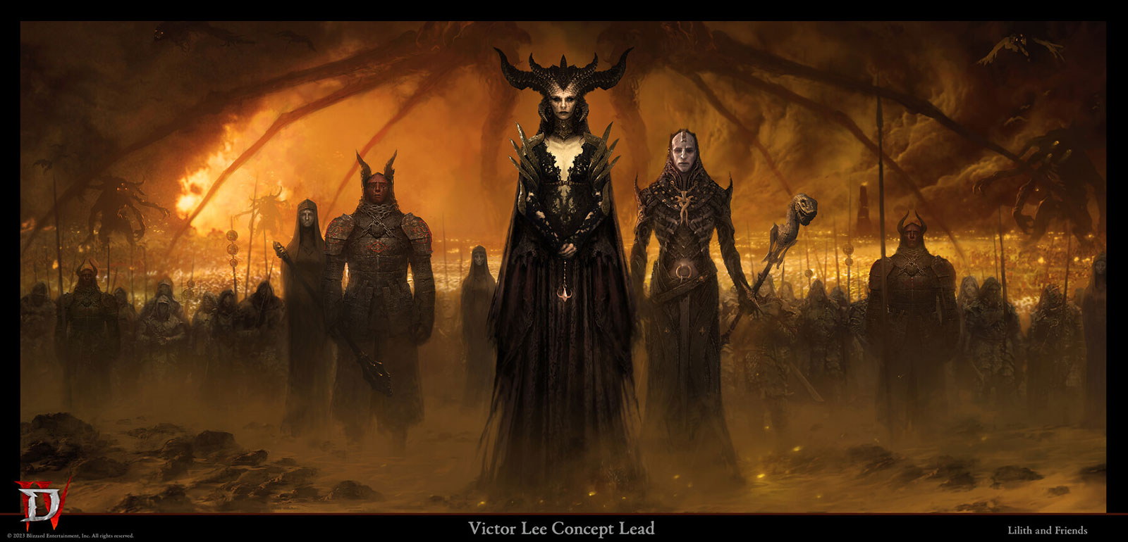 Lilith's Army Art from Diablo IV