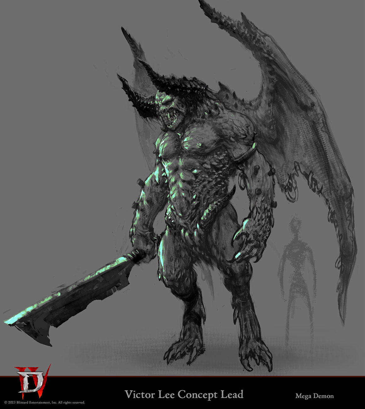 Megademon Concept Art from Diablo IV