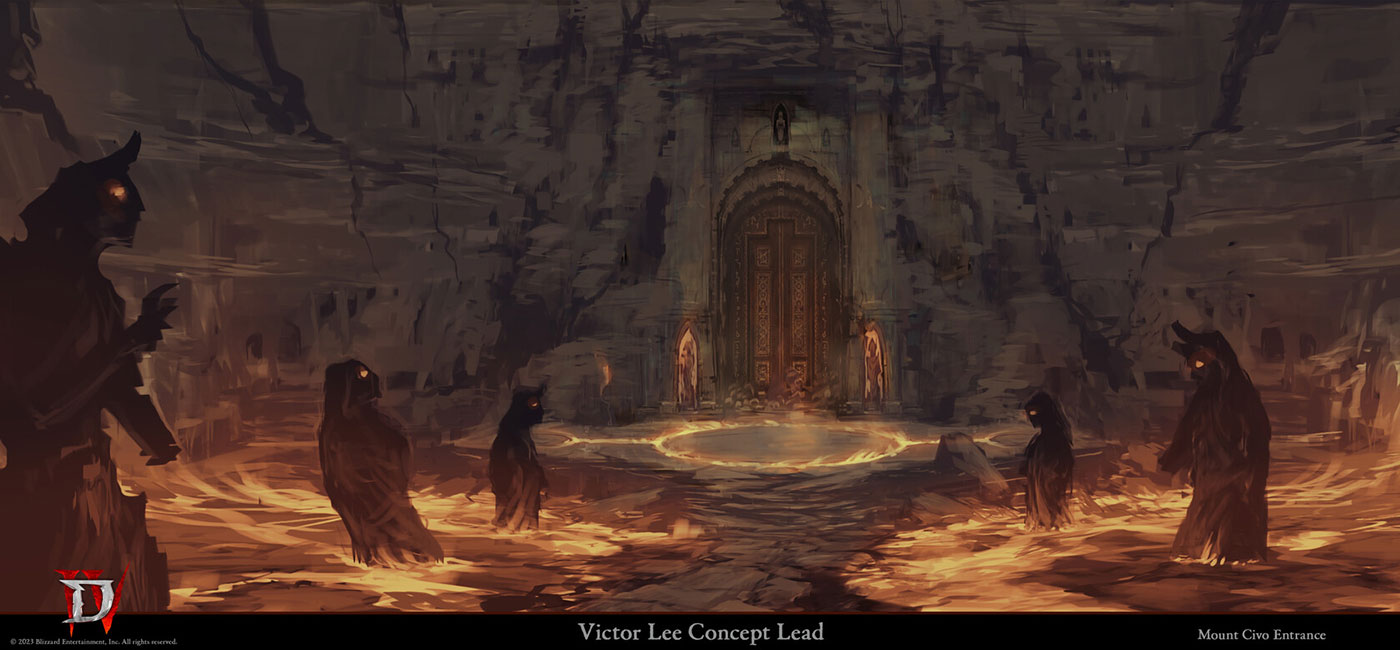 Mount Civo Entrance Art from Diablo IV