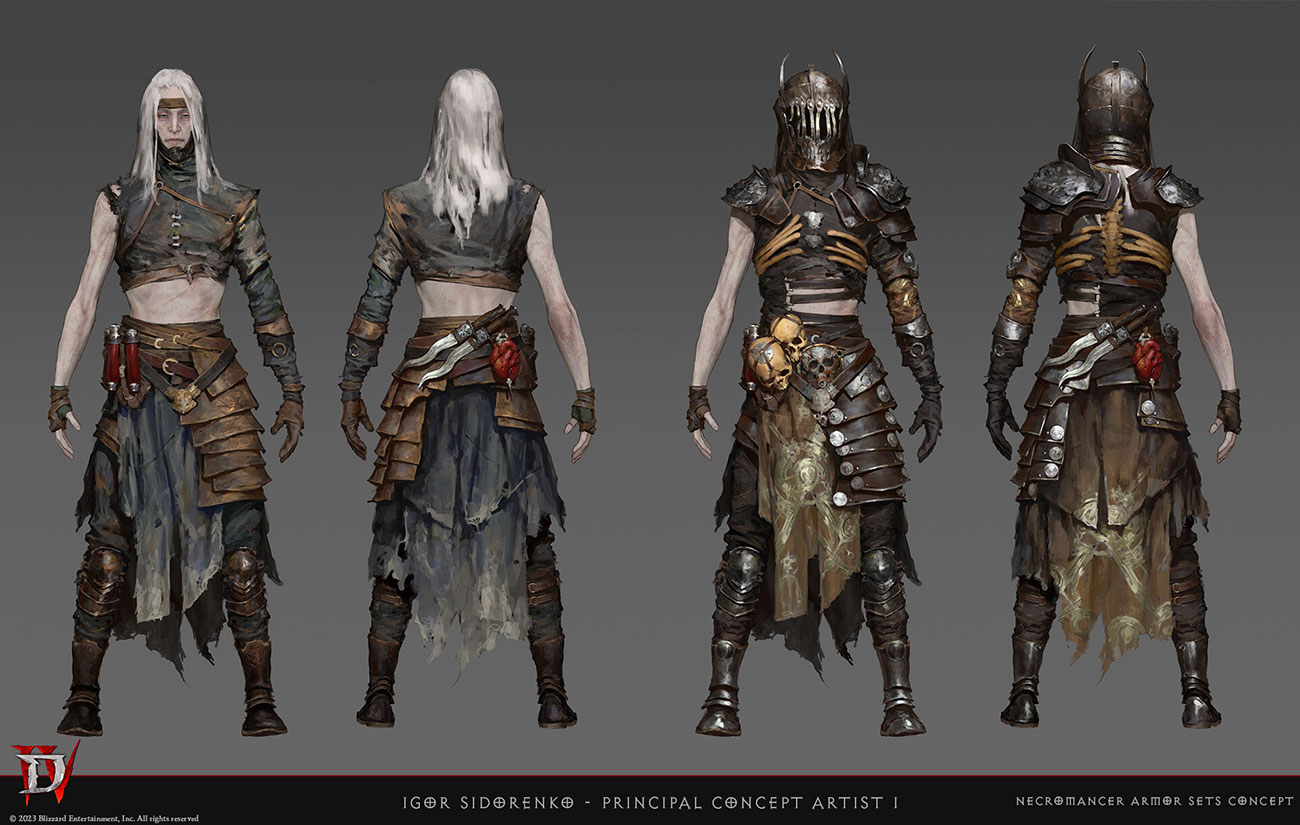 Necromancer Armor Concept Art from Diablo IV