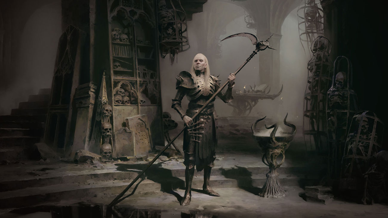 Necromancer Artwork from Diablo IV