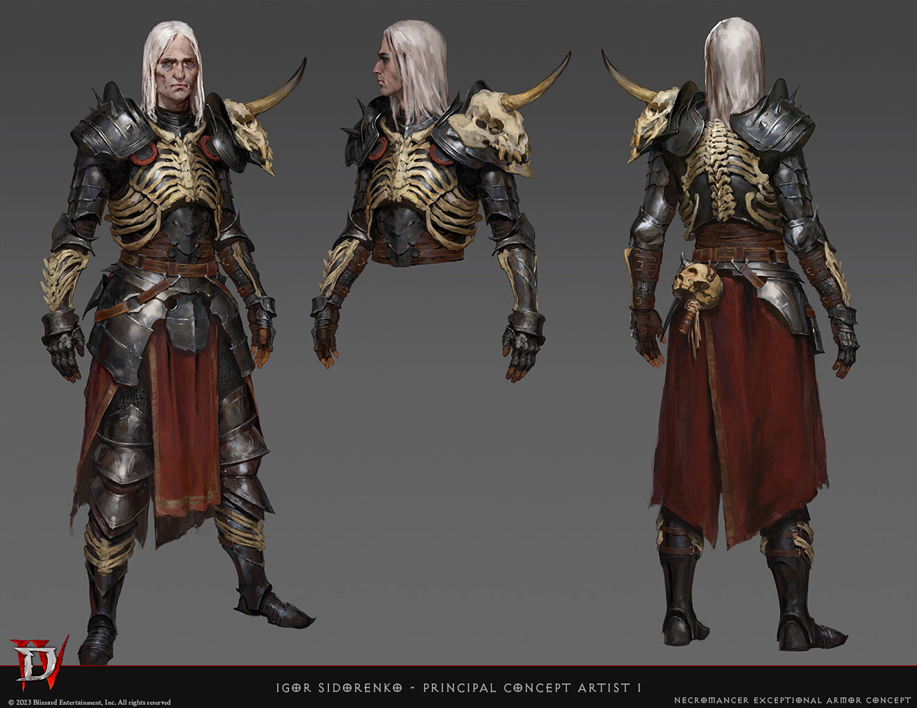 Necromancer Exceptional Armor Concept Art from Diablo IV